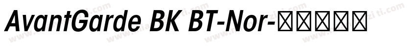 AvantGarde BK BT-Nor字体转换